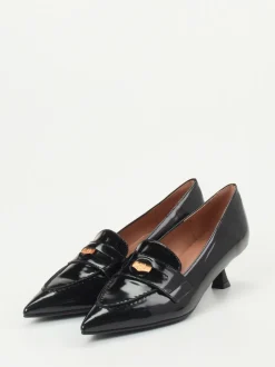 Konstantin Starke – Pumps aus Hochglanzleder schwarz