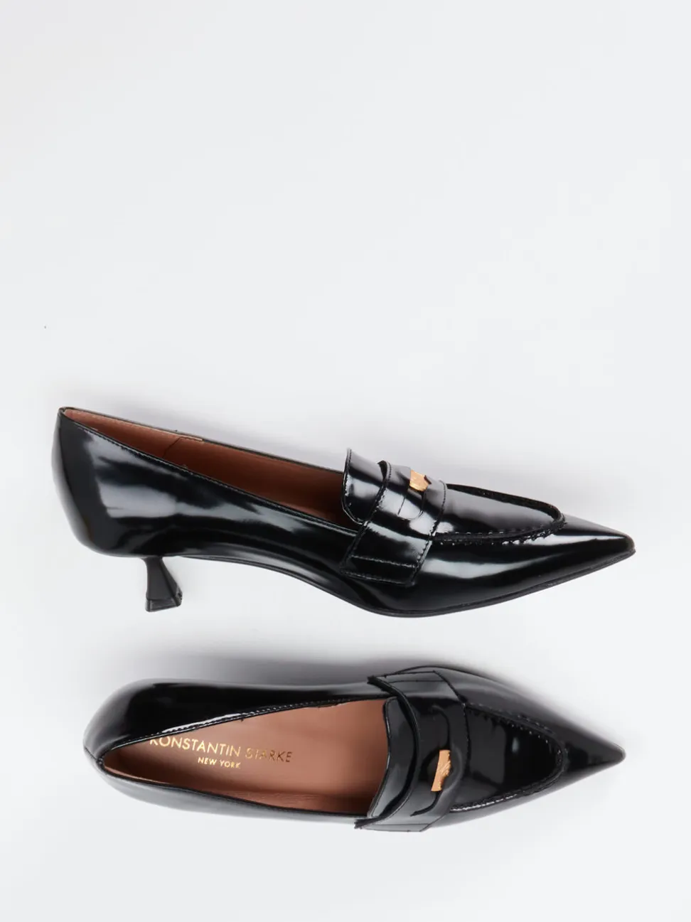 Konstantin Starke – Pumps aus Hochglanzleder schwarz