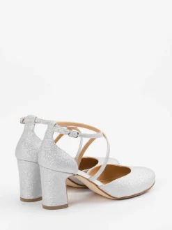 Konstantin Starke – Pumps aus Metallic mit Glitzerfinish