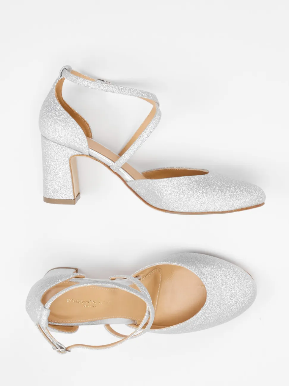 Konstantin Starke – Pumps aus Metallic mit Glitzerfinish