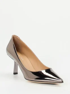 Konstantin Starke – Pumps aus Metallicleder Anthrazit