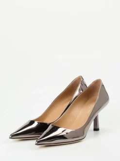 Konstantin Starke – Pumps aus Metallicleder Anthrazit