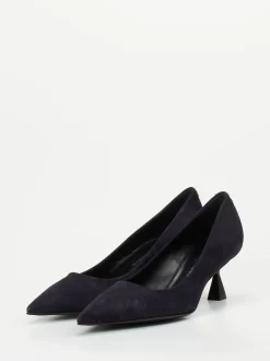 Konstantin Starke – Pumps aus Veloursleder in Blau