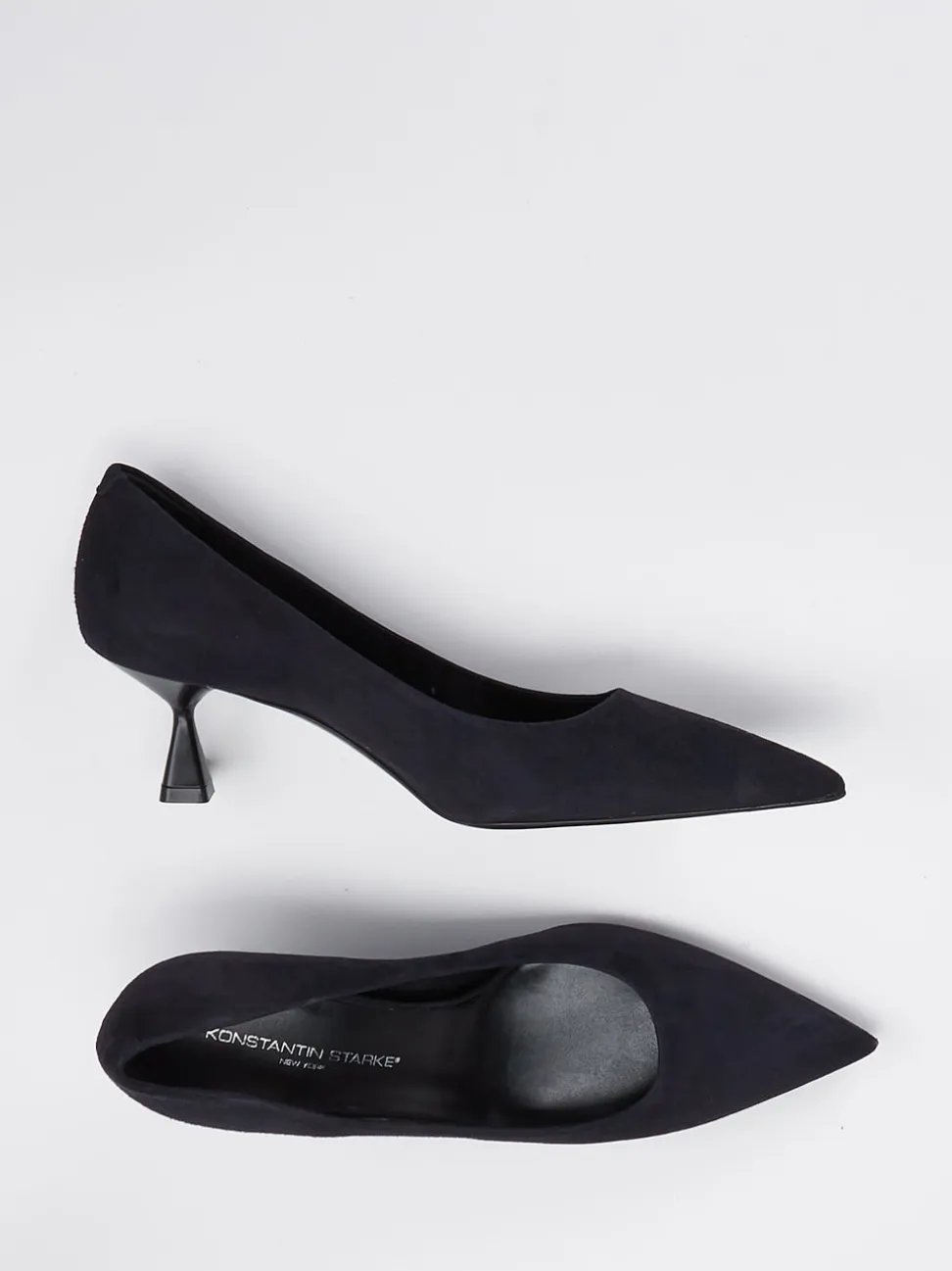 Konstantin Starke – Pumps aus Veloursleder in Blau