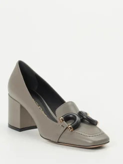 Konstantin Starke – Pumps aus Kalbleder Steingrau