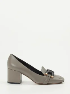 Konstantin Starke – Pumps aus Kalbleder Steingrau