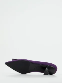 Konstantin Starke – Pumps aus Veloursleder Violett