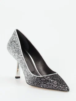 Konstantin Starke – Pumps aus Metallicleder in Silber