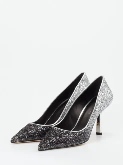 Konstantin Starke – Pumps aus Metallicleder in Silber