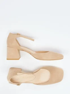 Konstantin Starke – Pumps aus Veloursleder beige