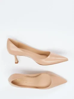 Konstantin Starke – Pumps aus Hochglanzleder in Beige