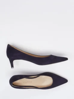 Konstantin Starke – Pumps aus Veloursleder Dunkelblau