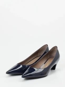 Konstantin Starke – Pumps aus Lackleder Dunkelblau