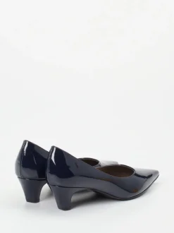 Konstantin Starke – Pumps aus Lackleder Dunkelblau