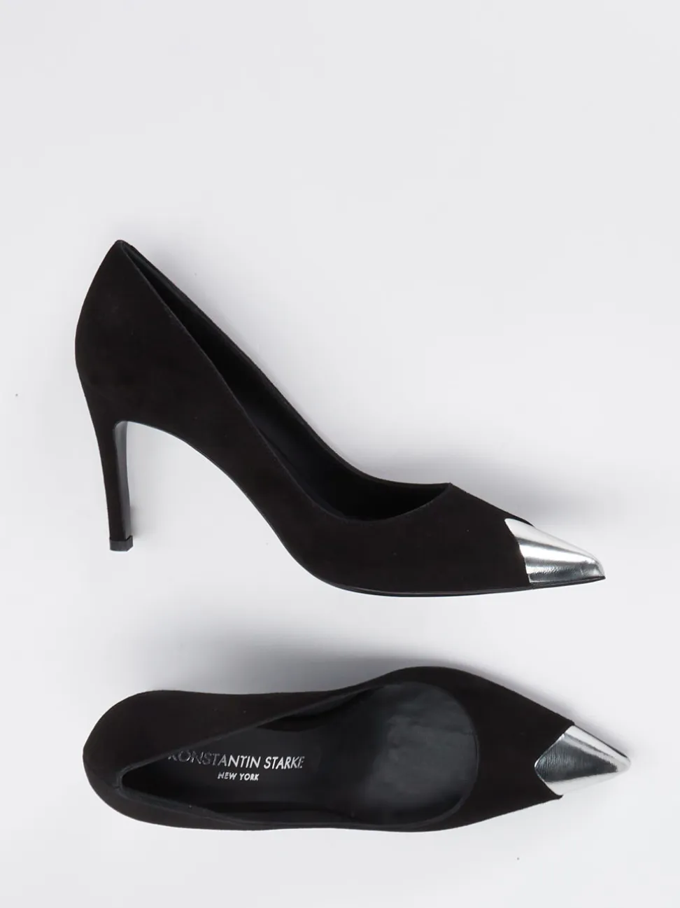 Konstantin Starke – Pumps aus Veloursleder Schwarz