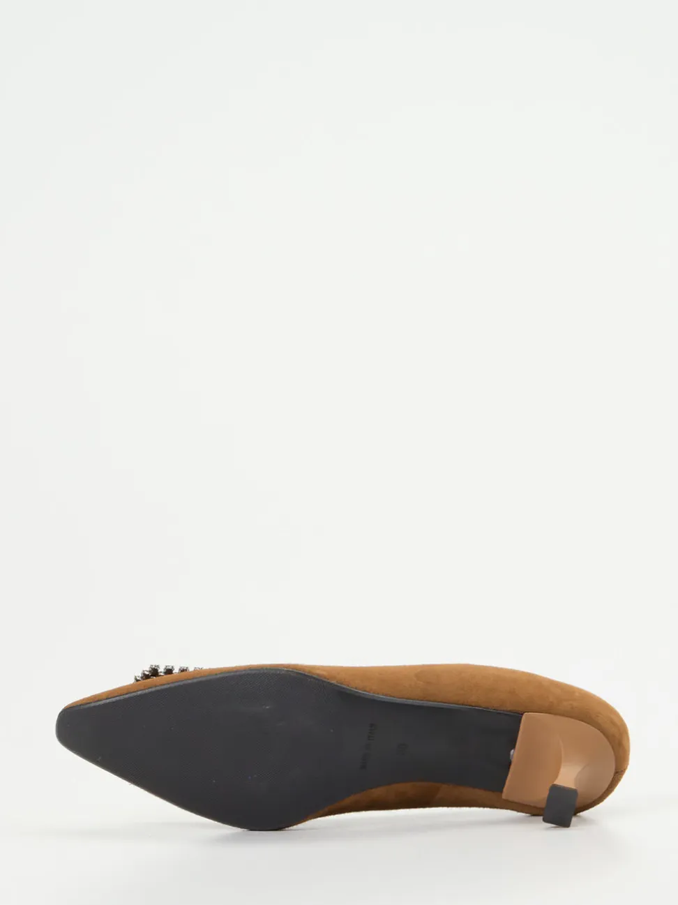 Konstantin Starke – Pumps aus Veloursleder cognac