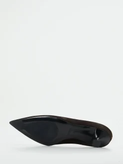 Konstantin Starke – Pumps aus Veloursleder Dunkelbraun