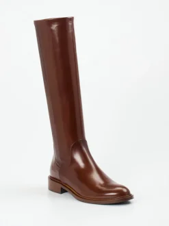 Konstantin Starke – Reitstiefel aus Lammleder kastanienbraun