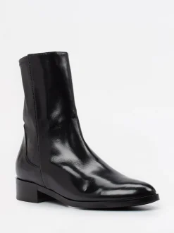 Konstantin Starke – Reißverschluss-Stiefelette aus Lammleder Blau