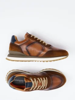 Konstantin Starke – Retro-Sneaker aus Veloursleder braun