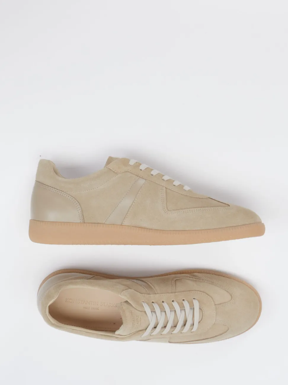 Konstantin Starke – Retro-Sneaker aus Veloursleder Beige