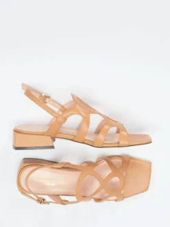 Konstantin Starke – Riemchensandale aus Lammleder hellbraun