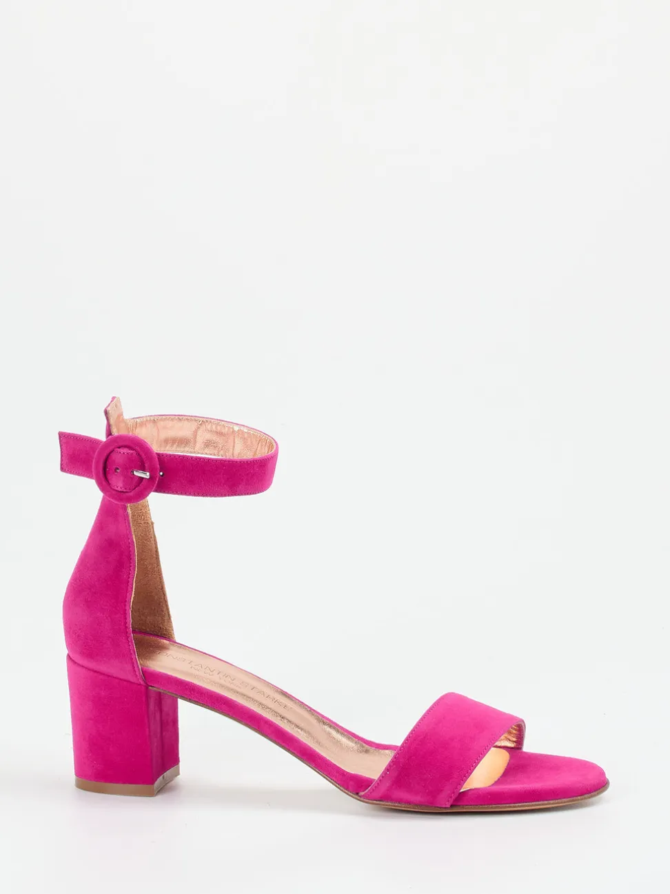 Konstantin Starke – Sandalette aus Veloursleder pink