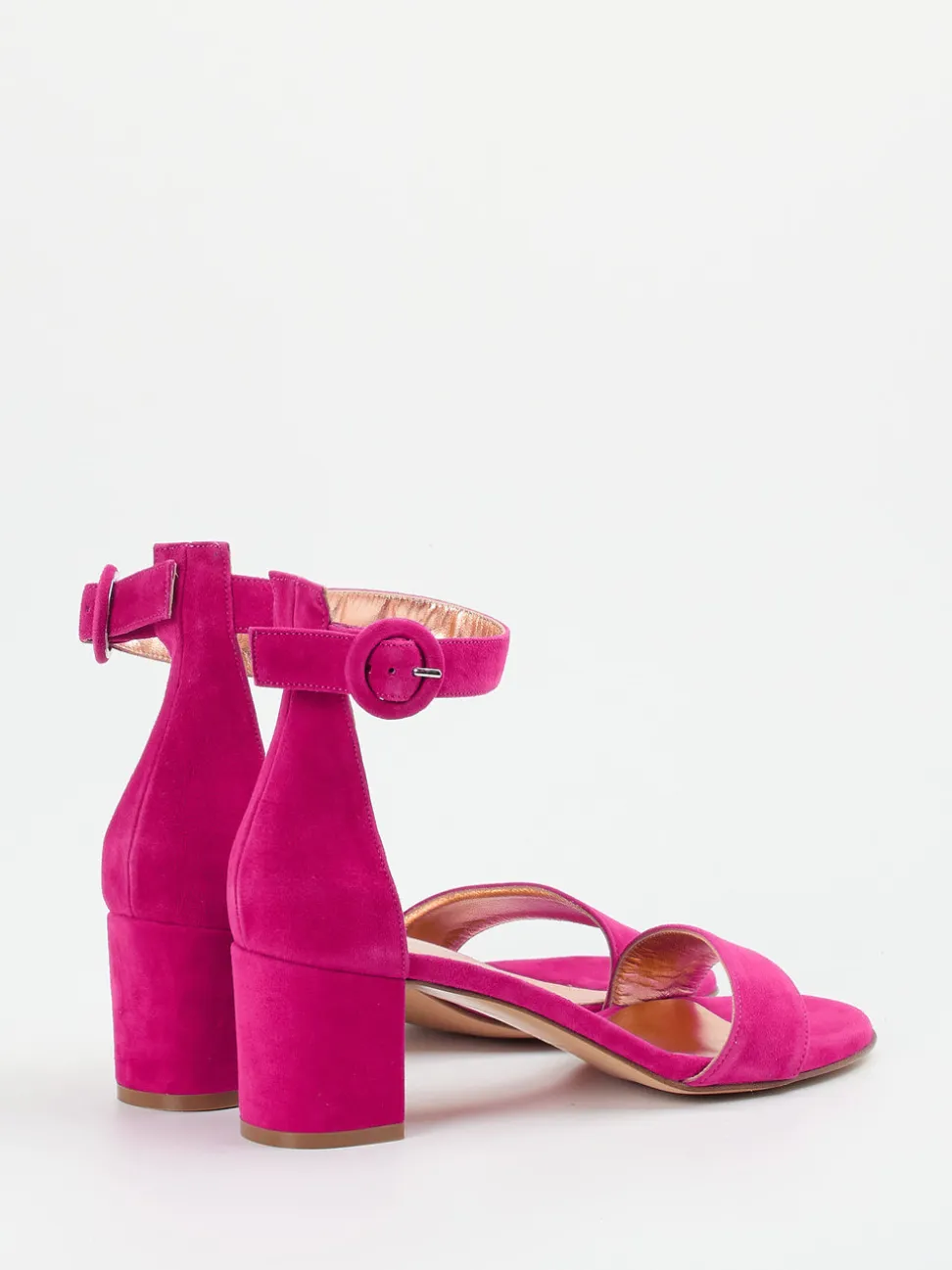 Konstantin Starke – Sandalette aus Veloursleder pink