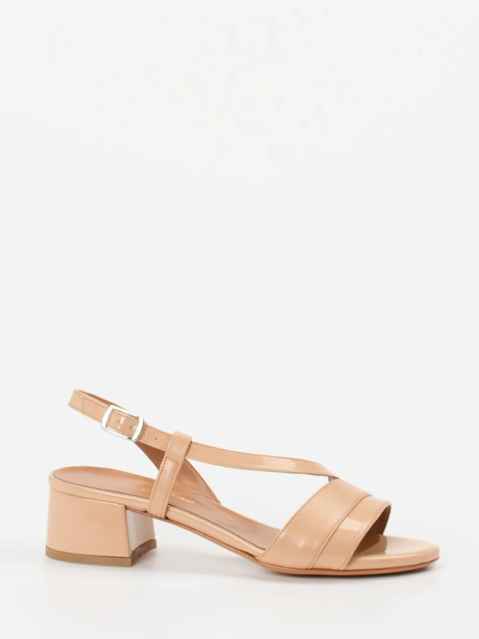 Konstantin Starke – Sandalette aus Lackleder Nude-Rosé