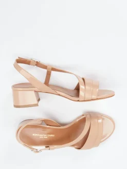 Konstantin Starke – Sandalette aus Lackleder Nude-Rosé
