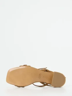 Konstantin Starke – Sandalen aus Veloursleder cognacfarben