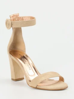 Konstantin Starke – Sandaletten aus Veloursleder Beige