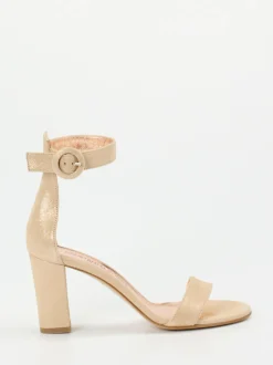 Konstantin Starke – Sandaletten aus Veloursleder Beige