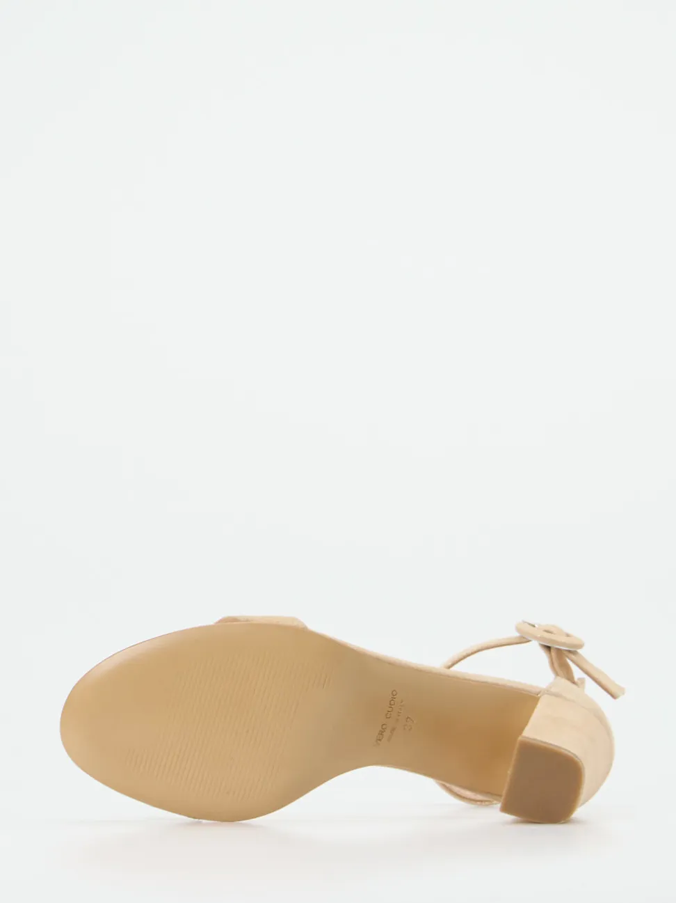 Konstantin Starke – Sandaletten aus Veloursleder Beige
