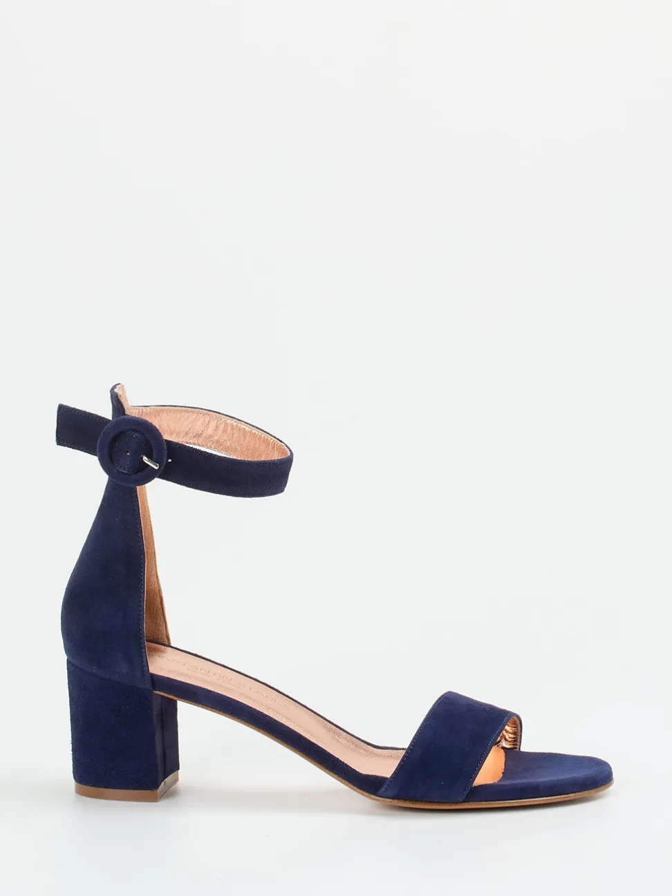 Konstantin Starke – Sandalen aus Veloursleder Dunkelblau