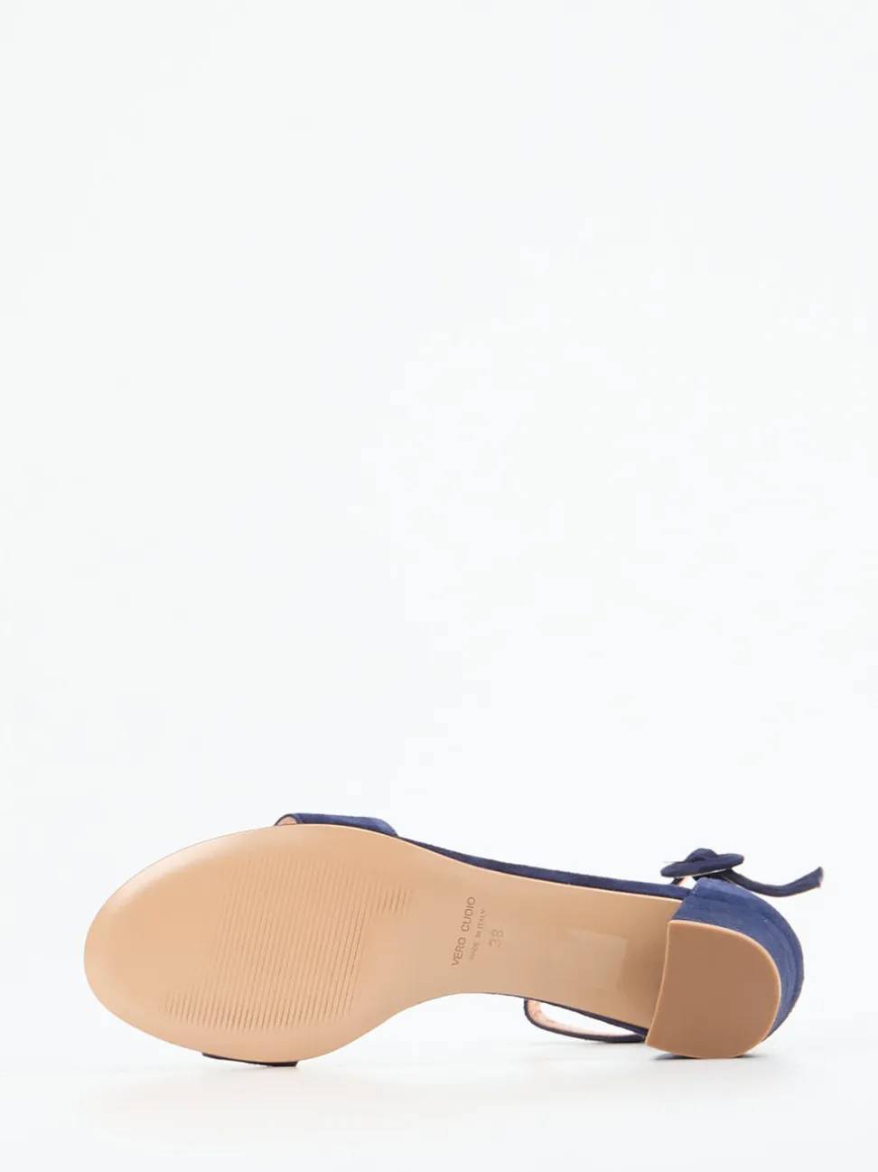 Konstantin Starke – Sandalen aus Veloursleder Dunkelblau