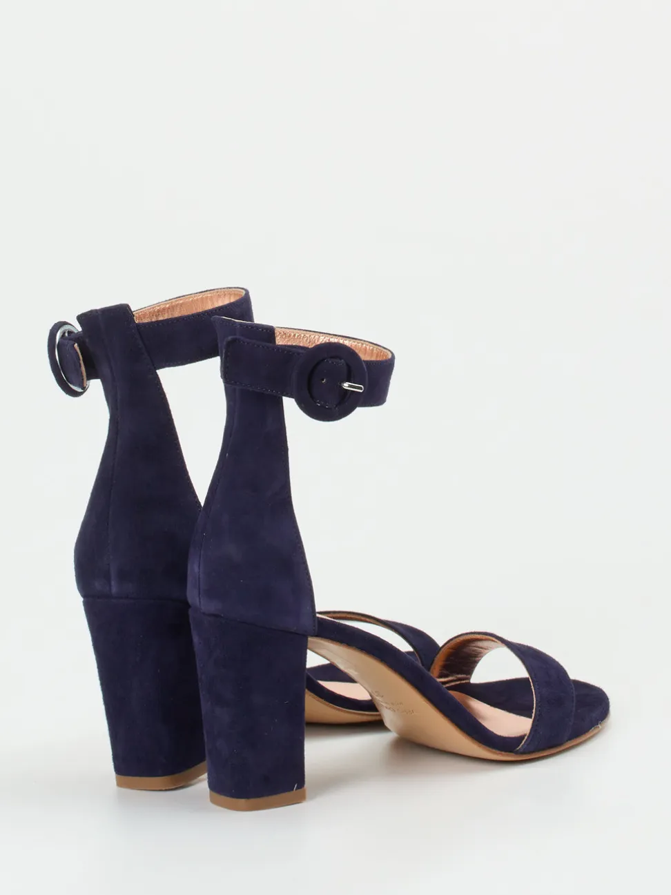 Konstantin Starke – Sandalette aus Veloursleder tiefblau