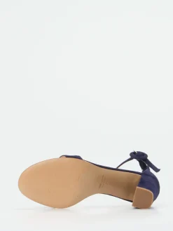Konstantin Starke – Sandalette aus Veloursleder tiefblau