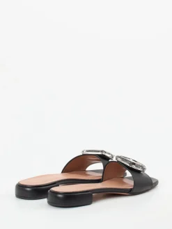 Konstantin Starke – Sandalen aus Lammleder Schwarz