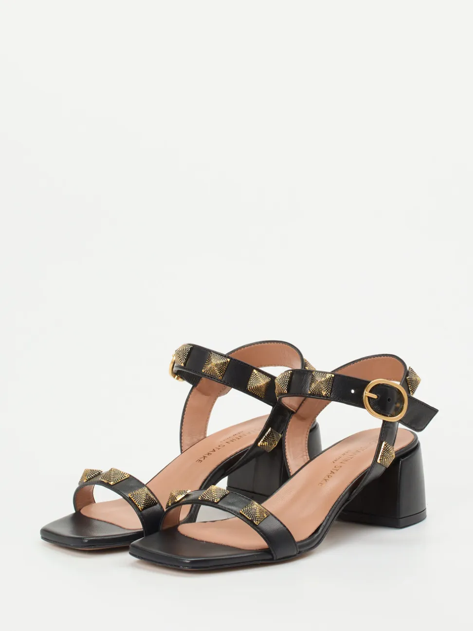 Konstantin Starke – Sandalen aus Lammleder Schwarz