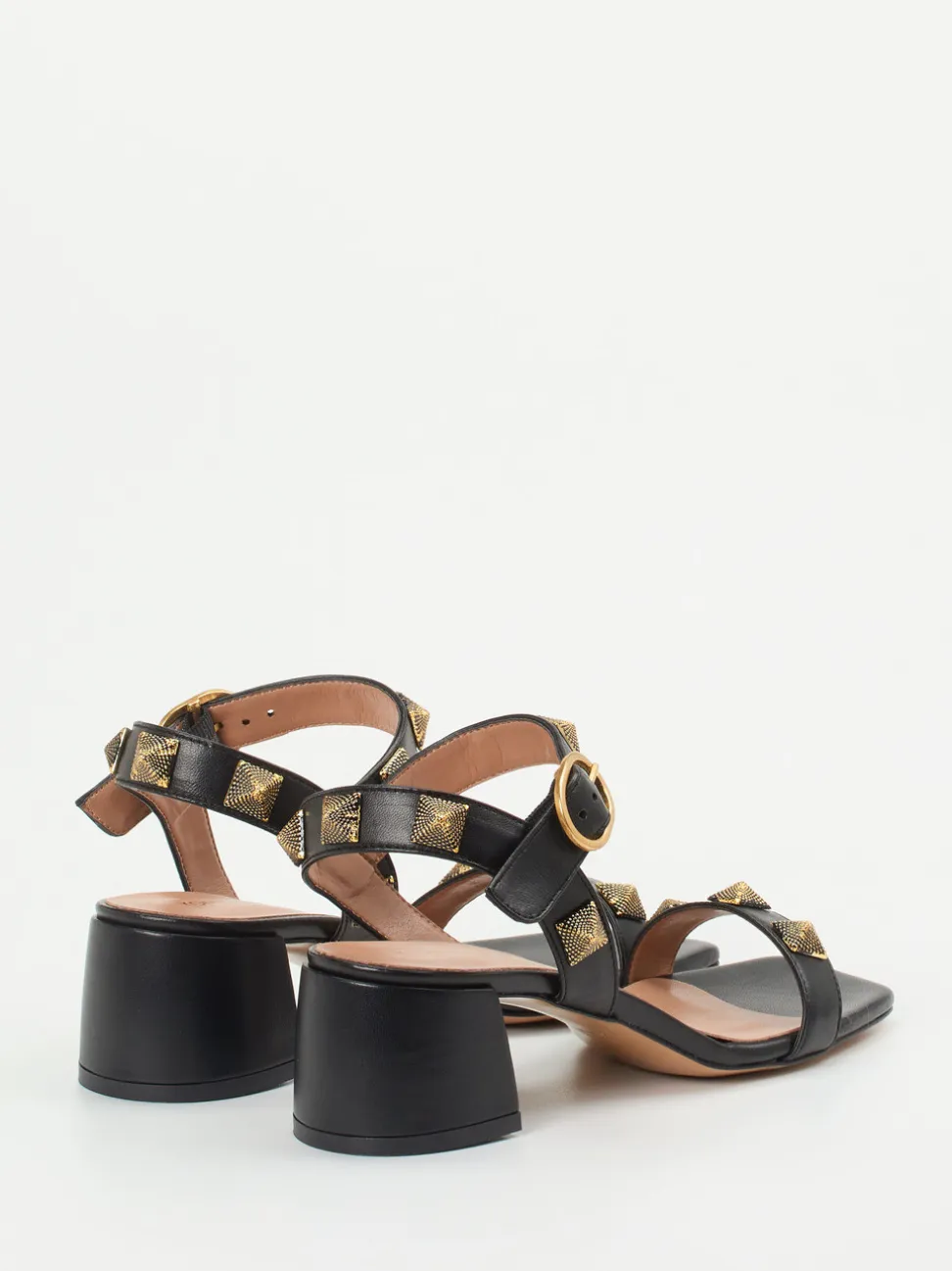 Konstantin Starke – Sandalen aus Lammleder Schwarz