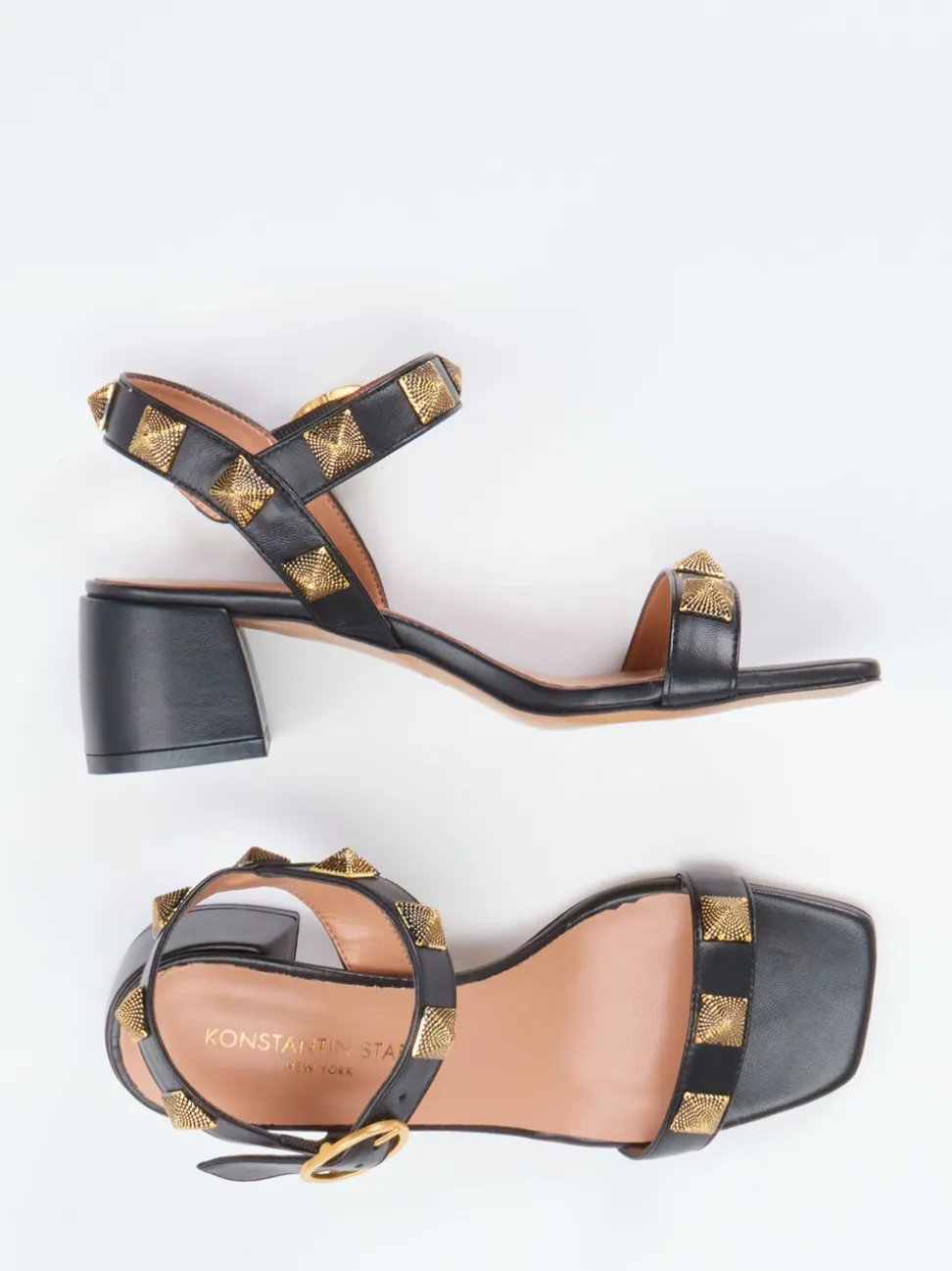 Konstantin Starke – Sandalen aus Lammleder Schwarz