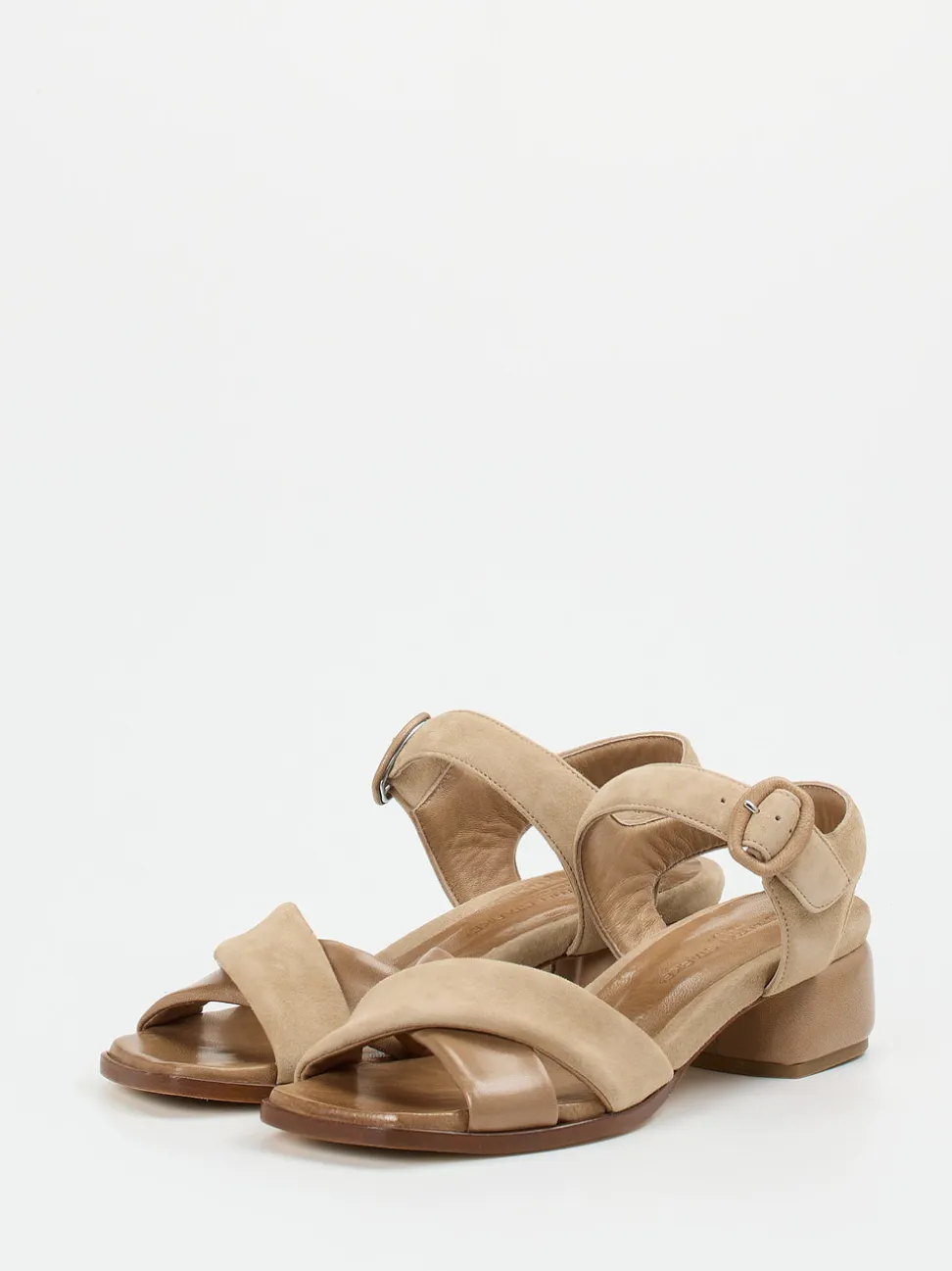 Konstantin Starke – Sandalen aus Veloursleder beige