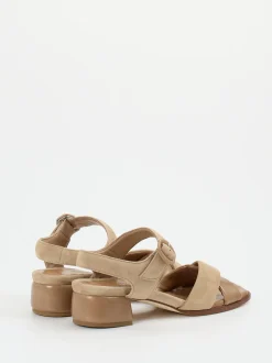Konstantin Starke – Sandalen aus Veloursleder beige