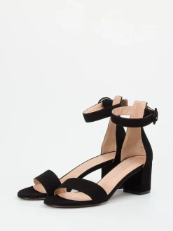 Konstantin Starke – Sandalette aus Veloursleder Schwarz