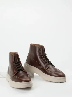 Konstantin Starke – Schnürboots aus Fettleder Dunkelbraun