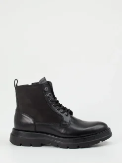 Konstantin Starke – Schnürboots aus Kalbleder Schwarz