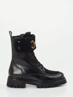 Konstantin Starke – Schnürboots aus Kalbleder Schwarz