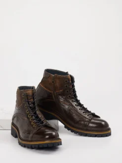 Konstantin Starke – Schnürboots aus Kalbleder braun