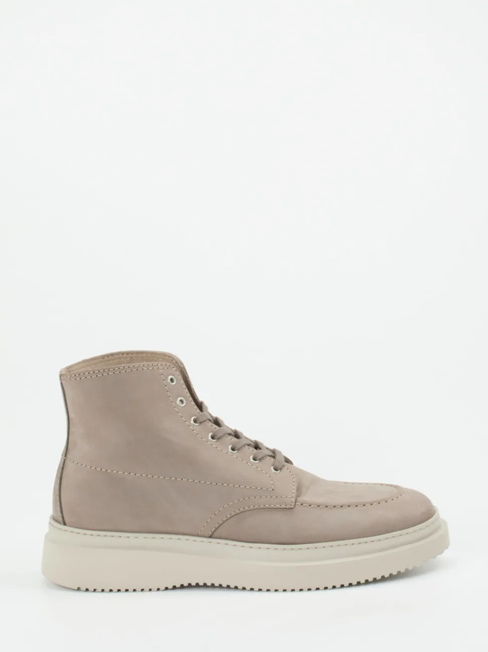 Konstantin Starke – Schnürboots aus Nubukleder Taupe